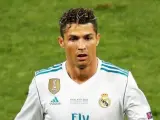 Cristiano Ronaldo, en la final de la Champions contra el Liverpool.