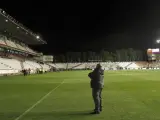 El estadio del Rayo Vallecano, sin luz.