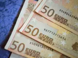 Fotografía de billetes de 50 euros.
