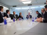 Rajoy preside una reunión del Comité de Dirección del PP.