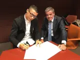 Cristiano Ronaldo, junto a Osório.