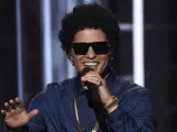 El cantante Bruno Mars durante los Billboard Music Awards 2018.