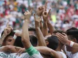 Carlos Vela y su emotiva celebración en el México vs Corea del Sur.