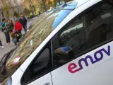 Uno de los vehículos Emov disponibles en Madrid.
