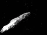 Recreación artística del cometa 'Oumuamua.