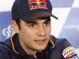 Dani Pedrosa en rueda de prensa durante el Gran Premio de Catar.