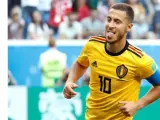 Eden Hazard, con la camiseta de Bélgica en el Mundial de Rusia.