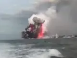 Bomba de lava en Hawai.