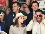 Bella y Gastón se encuentran con Spider-Man en las gradas de Wimbledon