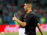 Cristiano Ronaldo en un partido del Mundial