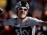 Geraint Thomas, ganador de la undécima etapa del Tour de Francia 2018, con final en La Rosière.