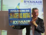 Michael O'Leary, CEO de Ryanair, anunciaba nuevas rutas el pasado mes de febrero.