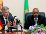 Marlaska, ministro de Interior, en su viaje realizado este lunes a Mauritania.