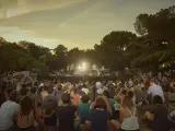 El grupo Vetusta Morla durante su actuación sorpresa en Veranos de la Villa (Madrid).