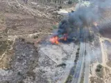 El incendio en Huércal de Almería