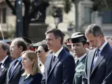 Torra, junto a Sánchez y Felipe VI en los actos del 17-A.