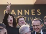 Asia Argento, reivindicativa en el Festival de Cannes 2018.