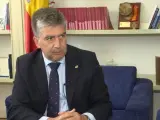 El portavoz del PP en el Senado, Ignacio Cosidó, en una entrevista con Europa Press.
