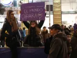 Participantes en la huelga del 8-M.