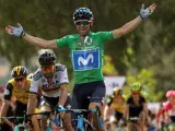 Alejandro Valverde se impone a Peter Sagan en la octava etapa de La Vuelta, con final en Almadén.