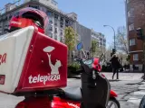 Fotografía motocicleta Telepizza