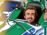 Fernando Alonso, durante el test que realizó en el Barber Motorsport Park con Andretti Autosport.