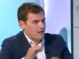 Albert Rivera durante su entrevista con Lidia Heredia en TV3.