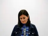 La ministra de Sanidad, Carmen Montón, en rueda de prensa ofrecida hoy en la sede del Ministerio en la que ha informado sobre su dimisión.