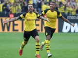 Paco Alcácer celebra un gol con el Borussia Dortmund.