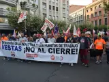 Manifestación contra el cierre de Vestas