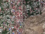 Palu, Indonesia, antes y después del terremoto y el tsunami.