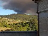 Incendio forestal en Mondariz, Pontevedra.