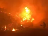 Incendio forestal en el municipio pontevedrés de Mondariz.