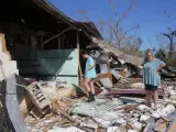Un mercado destruido por el huracán Michael en Callaway, Florida (EE UU).