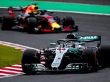 Lewis Hamilton, durante el GP de Japón de Fórmula 1.
