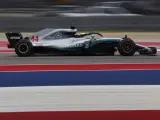 Lewis Hamilton, en el circuito de Austin durante el GP de Estados Unidos.