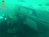 La Guardia Civil halla un coche en el fondo del mar arrastrado por la riada de Mallorca, el pasado 9 de octubre.