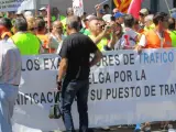 Imagen de archivo de la huelga de examinadores de tráfico de 2017.
