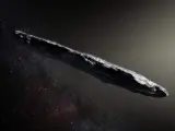 Recreación elaborada por la NASA del asteroide 'Oumuamua.