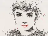 En su serie 'Populus', el artista norteamericano Craig Alan recoge esta obra: un retrato de Audrey Hepburn, una de las actrices más relevantes de toda la historia del cine.