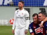 Sergio Ramos, en el partido del Real Madrid ante el Eibar