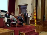 Acte de Portes Obertes al Catalanisme, con L. Bonet y J. Coscubiela