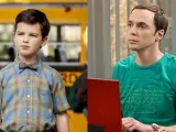El personaje de Sheldon en las series 'El joven Sheldon' y 'The Big Bang Theory'.