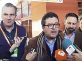 El candidato de Vox a la Presidencia de la Junta de Andalucía, Francisco Serrano, durante la jornada electoral de los comicios autonómicos andaluces.