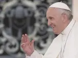El papa Francisco, en la plaza de San Pedro del Vaticano.