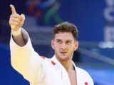 Niko Sherazadishvili, campeón del mundo de judo en la categoría -90 kg en los Mundiales de Baku (Azerbaiyán).