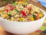 Ensalada hecha con quinoa.