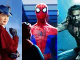 'El regreso de Mary Poppins', 'Spider-man: Un nuevo universo' y 'Aquaman.