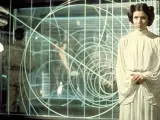 Carrie Fisher como la princesa Leia.