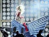 Britney Spears durante una actuación en Las Vegas.